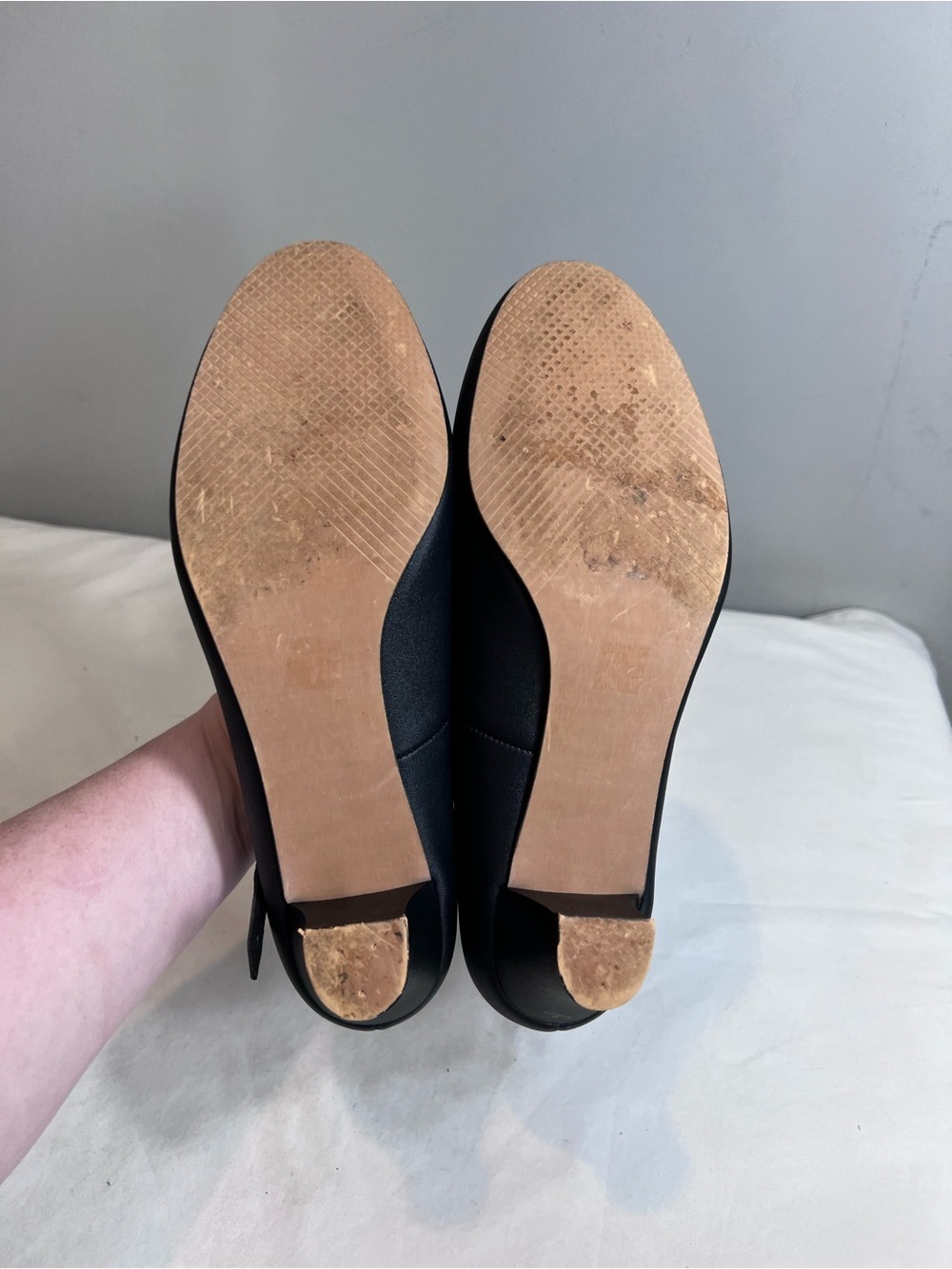 New black leather dance character shoes size 10.5 - Picture 3 of 6